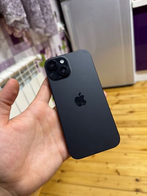 IPhone 15, 128 GB, Qara, Face ID — Bakı