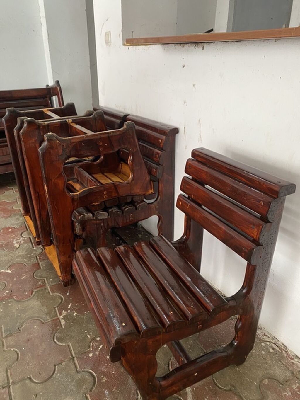 Taxta (ağac) bağ-mebel dəsti - Material: bərk ağacdan hazırlanmış — Mobilya dəstləri, Bakı (10)