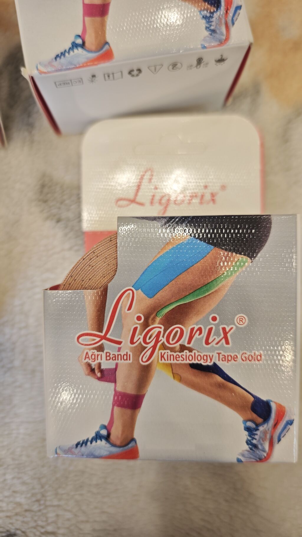 Ligorix Ağrı Bandı – Kinesiology Tape Gold Məhsul təsviri: - Kinesio — Korsetlər, bandajlar, dizlik, Bakı (2)