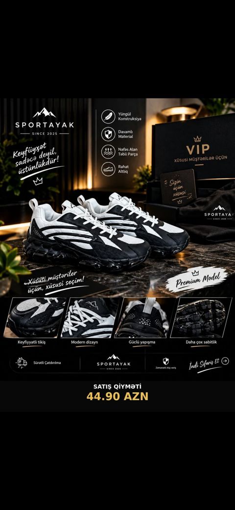 Sportayak Premium Model idman ayaqqabısı Xüsusi müştərilər üçün — Digah