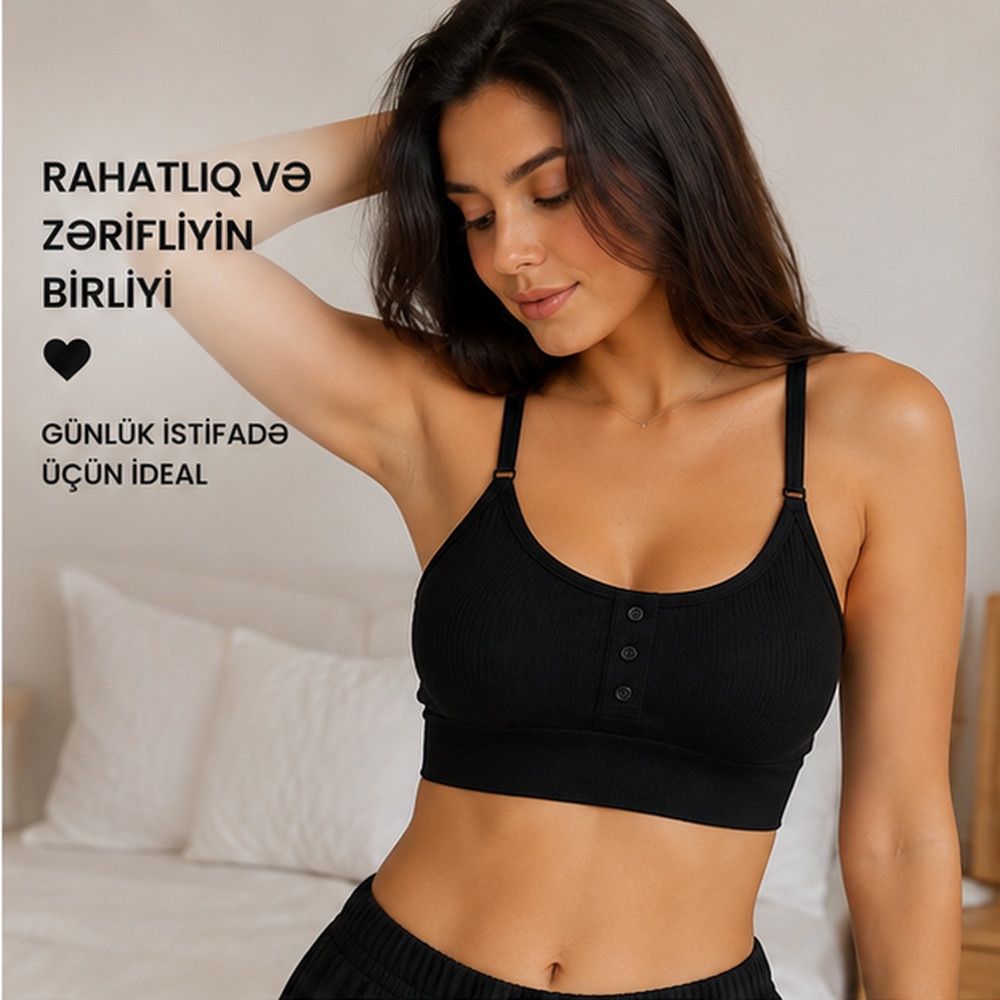 Qadınlar üçün çiyinbağları ilə top 2732944, qara, ölçü One size — Mallar, Bakı (2)