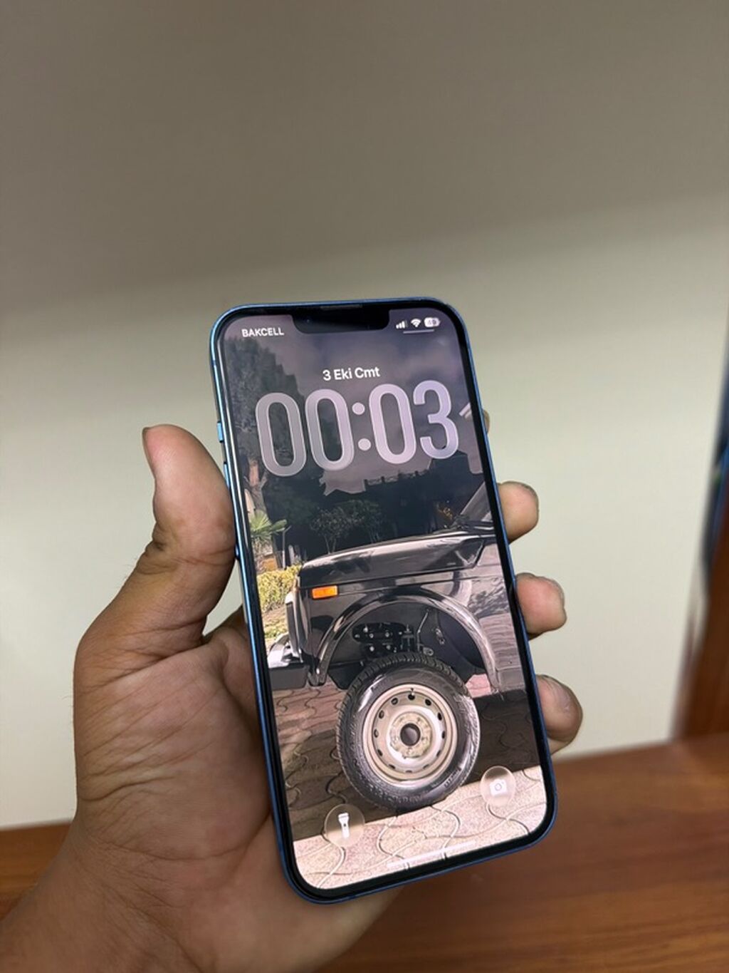 IPhone 13, 128 GB, Mavi, Barmaq izi, Face ID, Sənədlərlə — Apple iPhone, Bakı (6)