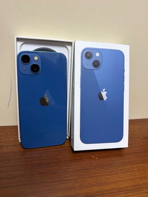 IPhone 13, 128 GB, Mavi, Barmaq izi, Face ID, Sənədlərlə — Bakı