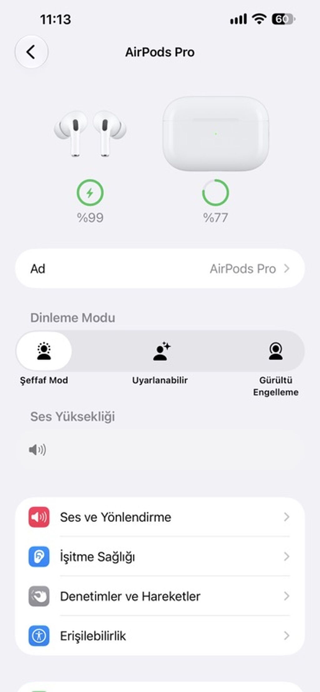 Satılır — AirPods Pro 2 — 150 AZN - Aktiv səs-küyün — Qulaqcıqlar, Bakı (6)