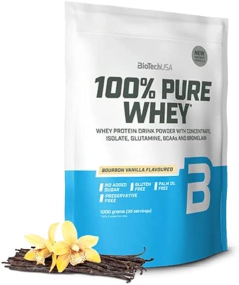 Protein BioTechUSA Pure Whey Vanilla, 1 kq — Bakı