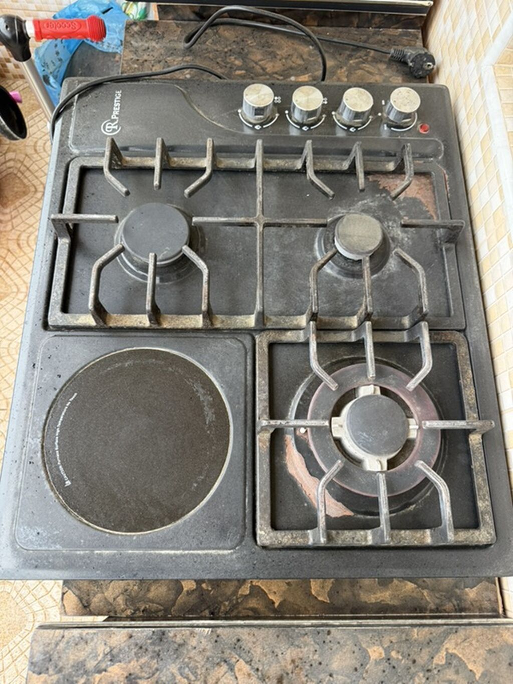 Qarışıq sobası Stolüstü, 4 gözlü, İşlənmiş — Plitələr, Bakı (2)