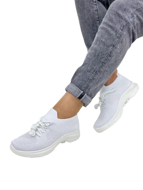 Qadınlar üçün sliponlar w-558-2, ağ, parça, ölçü 37 — Bakı