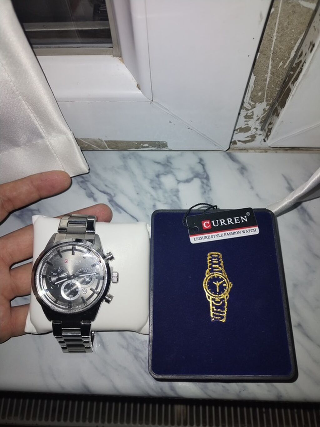 Curren kişi qol saatı – xronoqraf dizaynlı, metal korpus və — Qol saatları, Bakı (3)