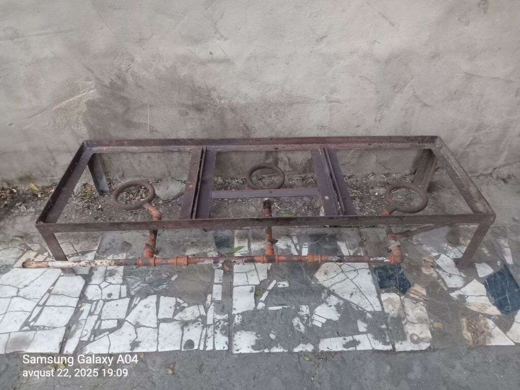 Sənaye tipli 3 gözlü qaz ocağı karkası - Tam metal konstruksiya — İsitmə avadanlığı, Bakı