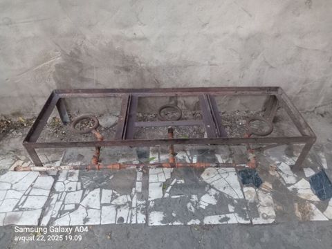 Sənaye tipli 3 gözlü qaz ocağı karkası - Tam metal konstruksiya — Bakı