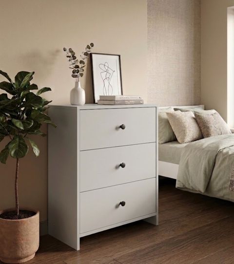 Komod MB16, laminat, boz, 77.6x60x35 sm — Bakı