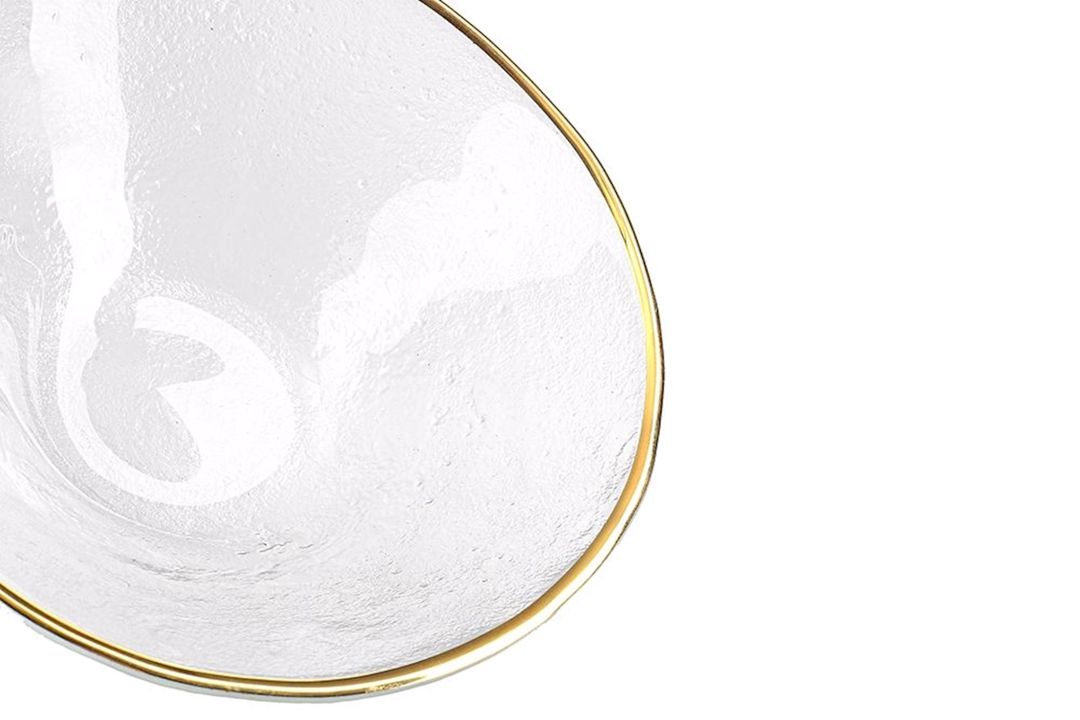 Kasa Porland Moon, yumru, 15 sm, şüşə, şəffaf/qızılı, məhsul çeşiddə — Mallar, Bakı (3)