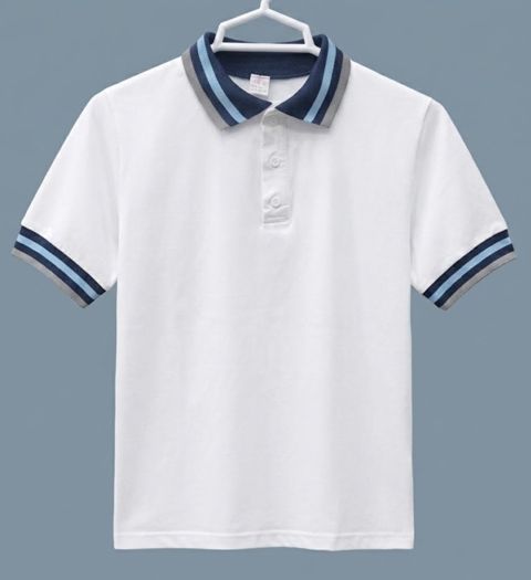 Məktəbli qısaqol polo 2849328, ağ, pambıq, ölçü 5 yaş — Bakı