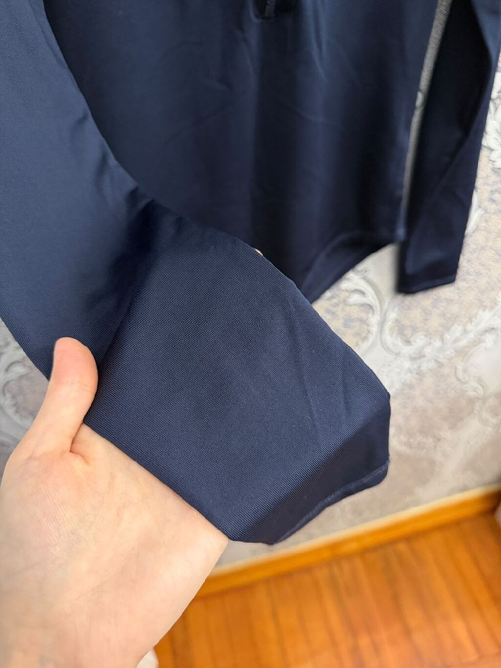 Qadın bədən köynəyi (bodysuit) – tünd lacivərt - Model: uzunqol — Bodi, Bakı (2)