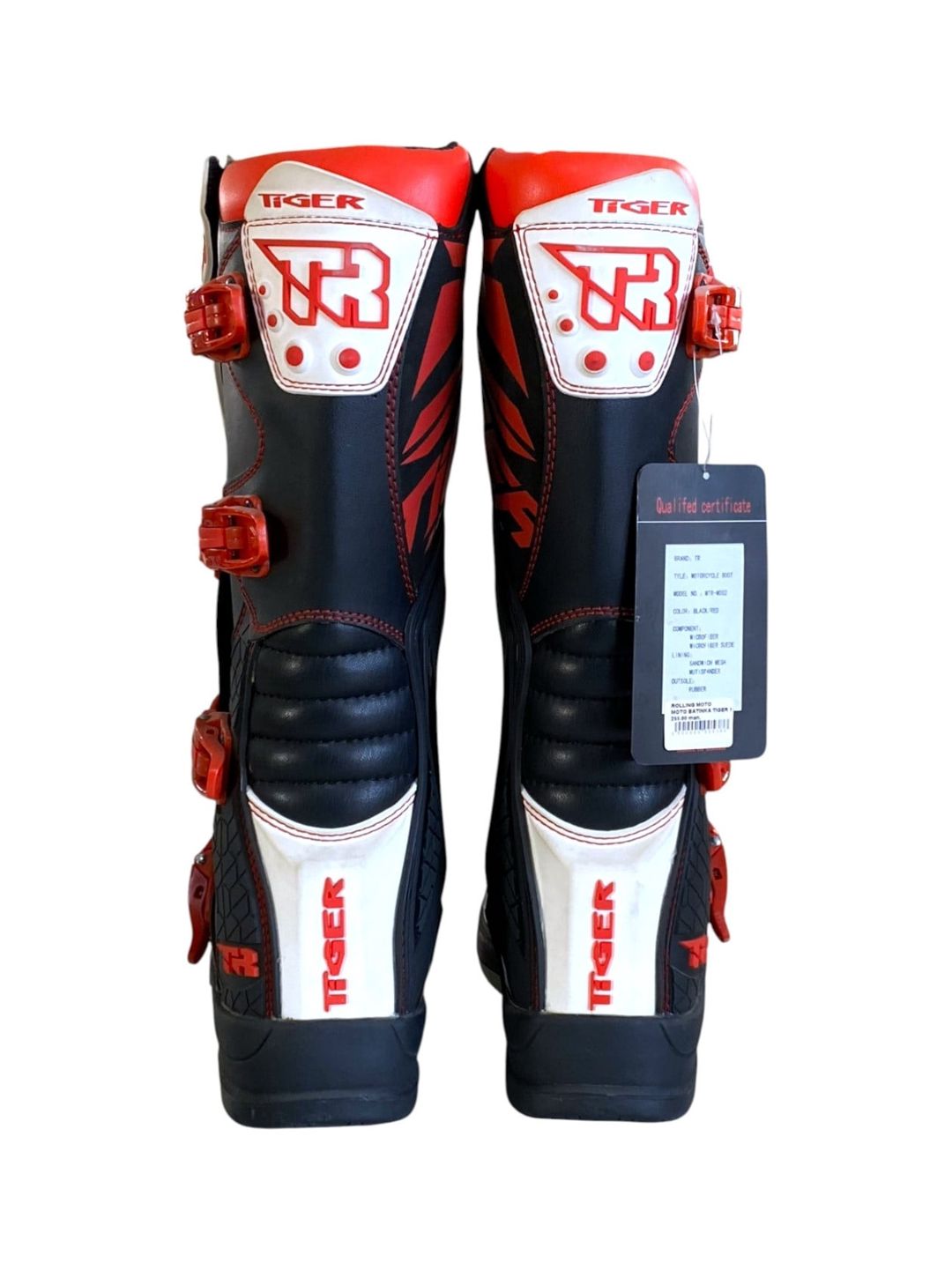 Kişi üçün motosikl çəkmələri Tiger Racing MTR-E002, ölçü 45, qara/qırmızı — Mallar, Bakı (3)