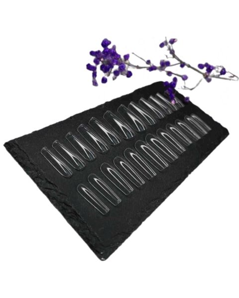 Gel tipsi dırnaqlar üçün NailArt-01, kvadrat, şəffaf, 240 əd — Bakı