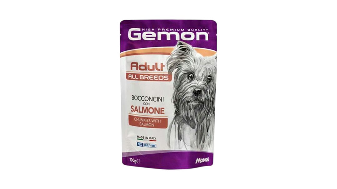 Nəm yem itlər üçün Gemon Pouch Adult, qızılbalıq ilə, 100 q — Mallar, Bakı