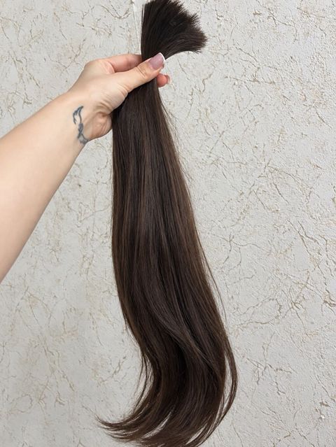 Tam təbii Uşaq saçı 90 qram 52 sm — Bakı