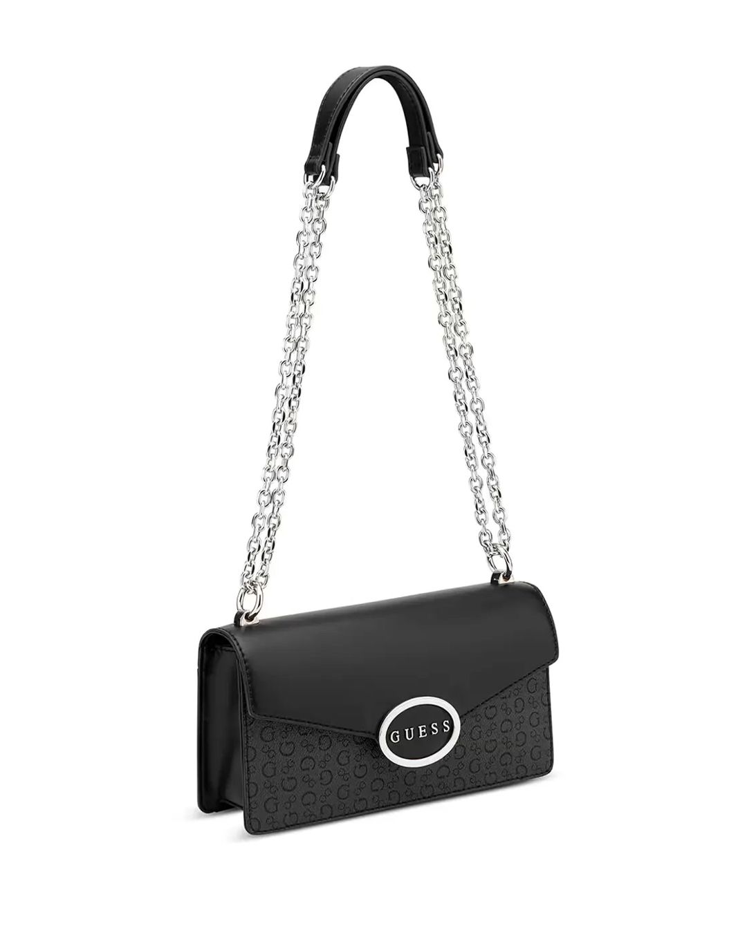 Çiyin çantası Guess Gracia Convertible Flap, boz/qara, PVC, 16x22 sm — Mallar, Bakı (3)