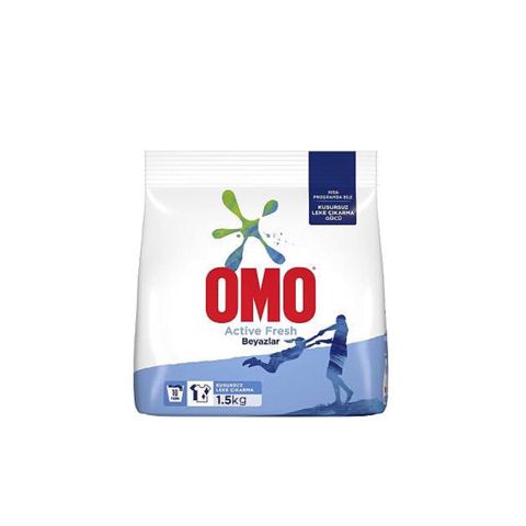 Yuyucu toz OMO Matic Active Fresh, ağ paltarlar üçün, 1.5 kq — Bakı
