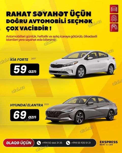 Günlük, Kia, Depozitsiz — Bakı