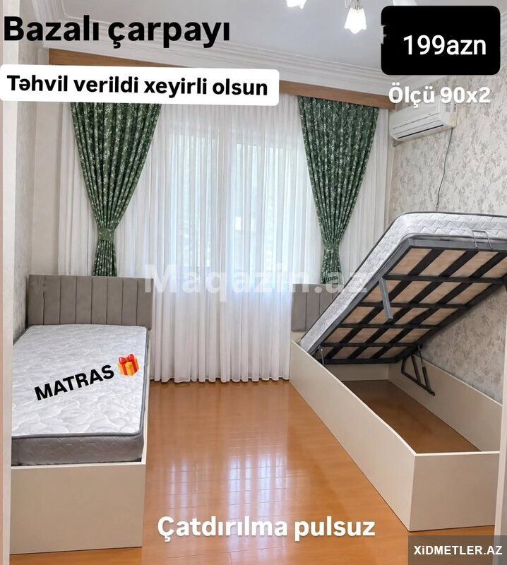 Bazalı çarpayı — Mallar, Bakı