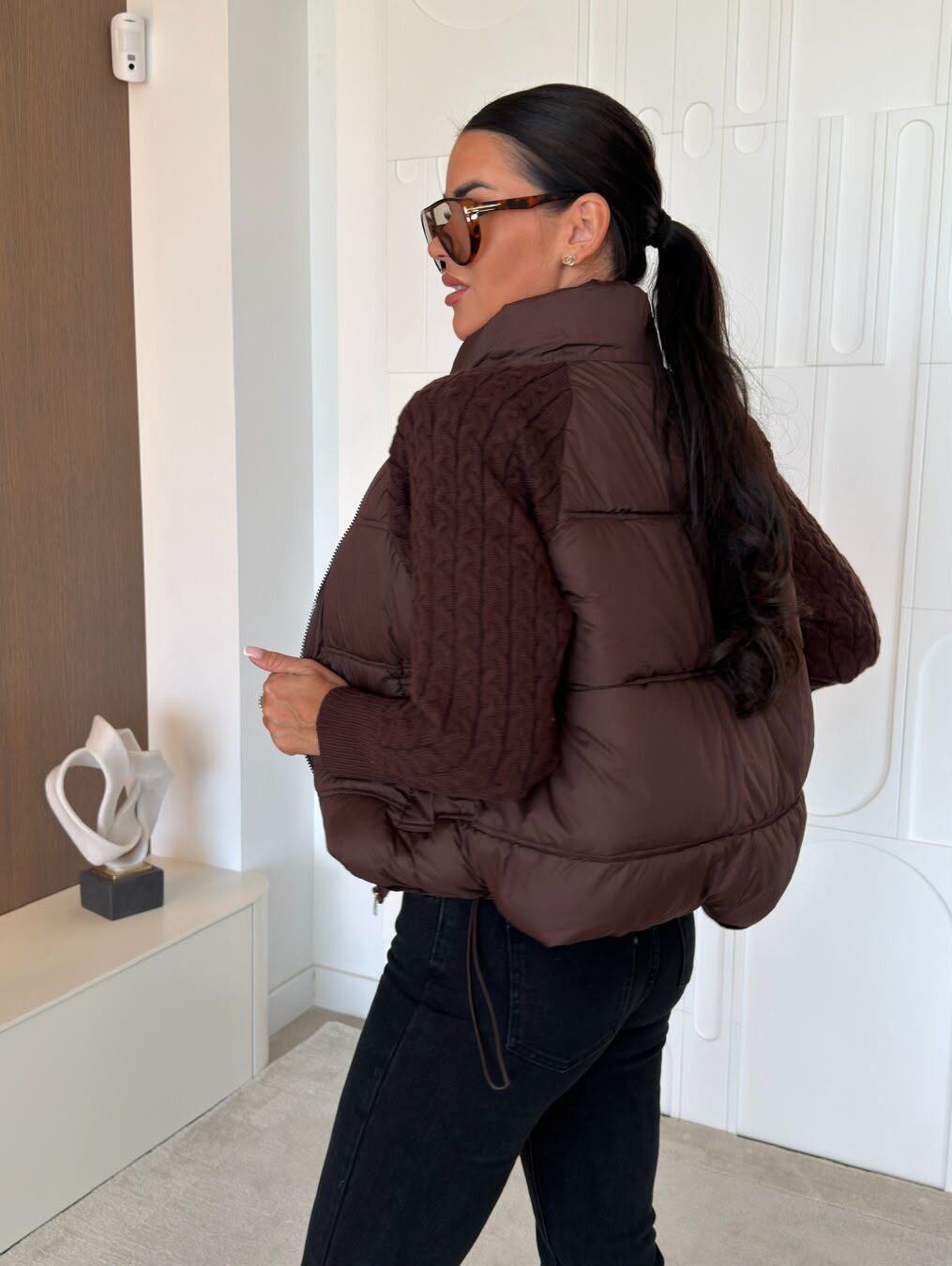 Qadınlar üçün gödəkçə 89799001, qəhvəyi, poliester, ölçü M — Mallar, Bakı (2)