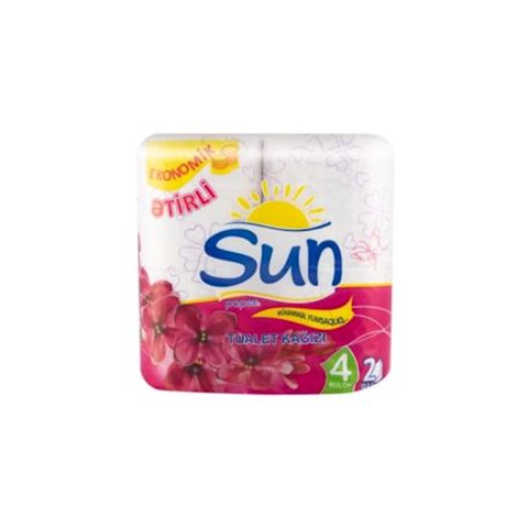 Tualet kağızı Sun, 2 qat, 4 rulon (4760092802031) — Bakı