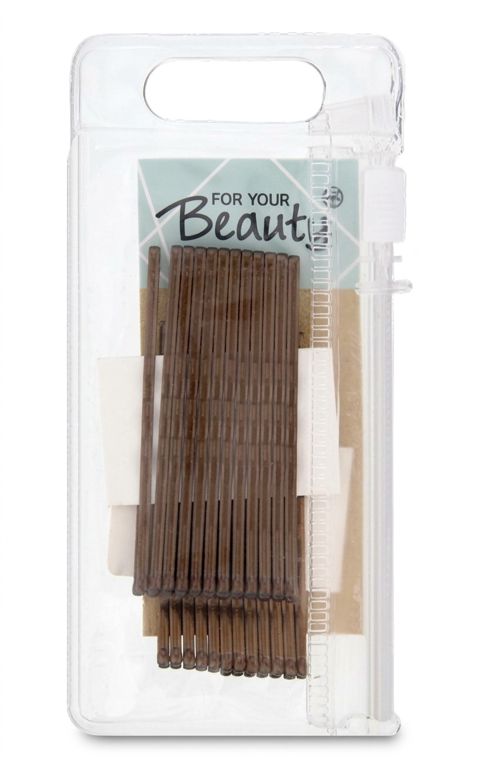 Görünməz sancaqlar dəsti For Your Beauty, 24 əd, qəhvəyi — Bakı