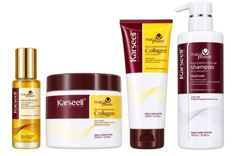 Saçlara qulluq üçün kosmetika dəsti No Brand 2757603 (saç maskası + saç üçün yağ + saçlar üçün şampun + saç üçün krem) — Bakı
