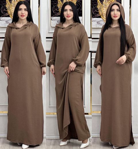 Qadınlar üçün dəst Ümmü-Gülsüm_0010, bej, parça, ölçü 54 — Bakı
