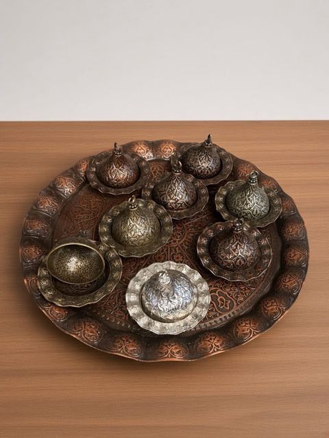 Qəhvə dəsti, Metal, 7 nəfərlik — Bakı