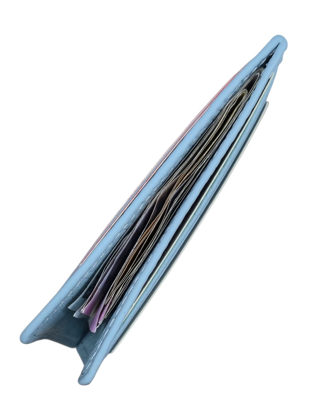 Kredit kartları qabı uniseks, açıq mavi, 6 kart bölməsi, dəridən, 10x8 sm, Çin istehsalı - WalletCo_Cardholder-012_Light-Blue — Mallar, Bakı (2)