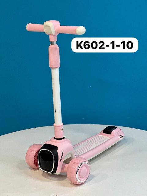Uşaq samokatı BYP-k602-1-10, çəhrayı/ağ — Bakı