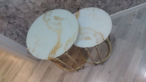 Jurnal masası, İşlənmiş, Yumru masa — Bakı