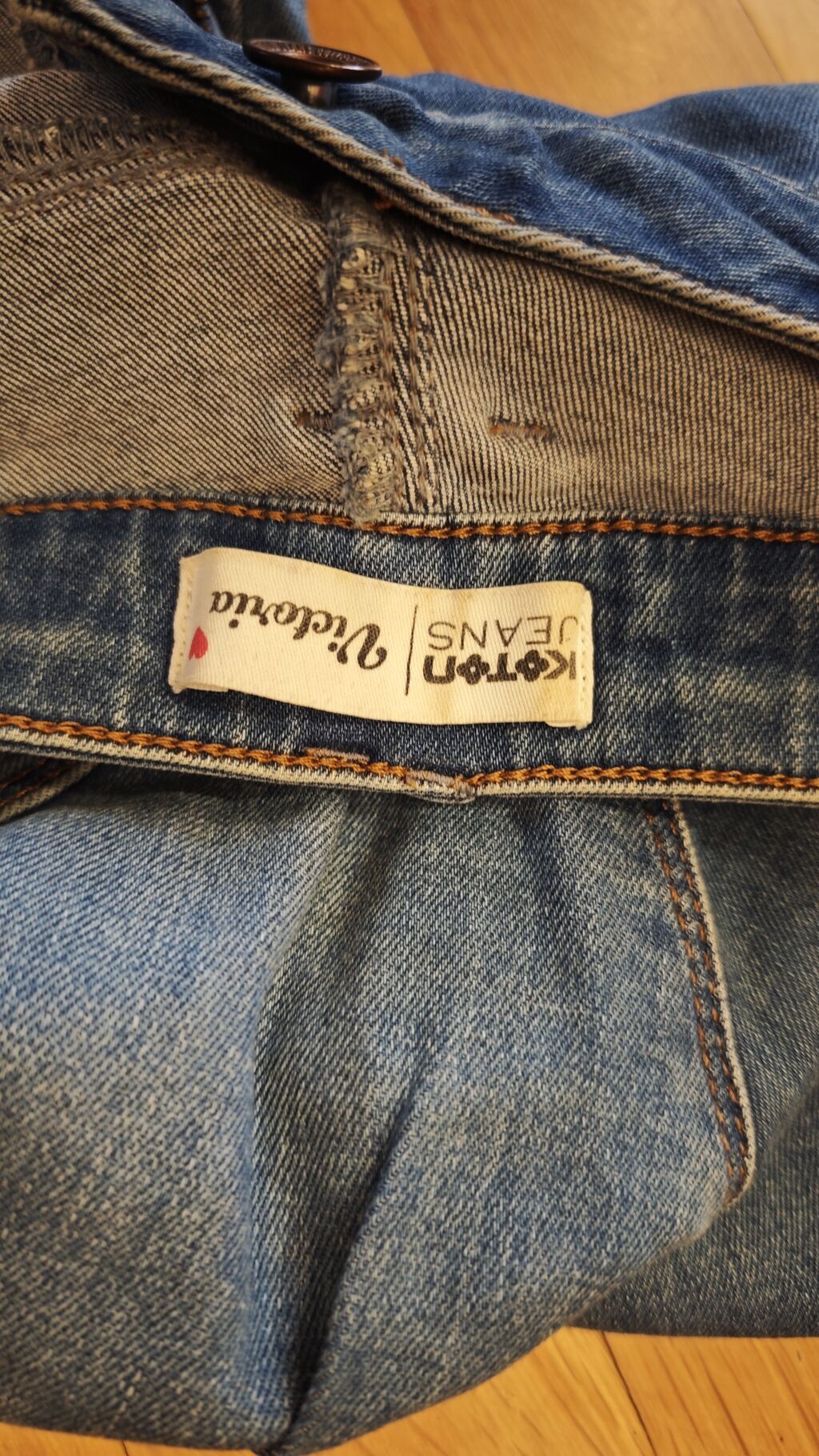 Kotton Jeans “Victoria” qadın cins şalvar - Model: flared/boru kəsim — Jinslər, Bakı (2)