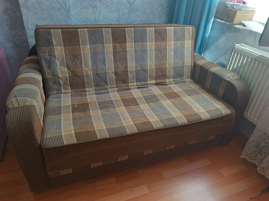 Divan-kravat, İşlənmiş, Açılan, Bazalı, Parça — Divanlər, Bakı (4)