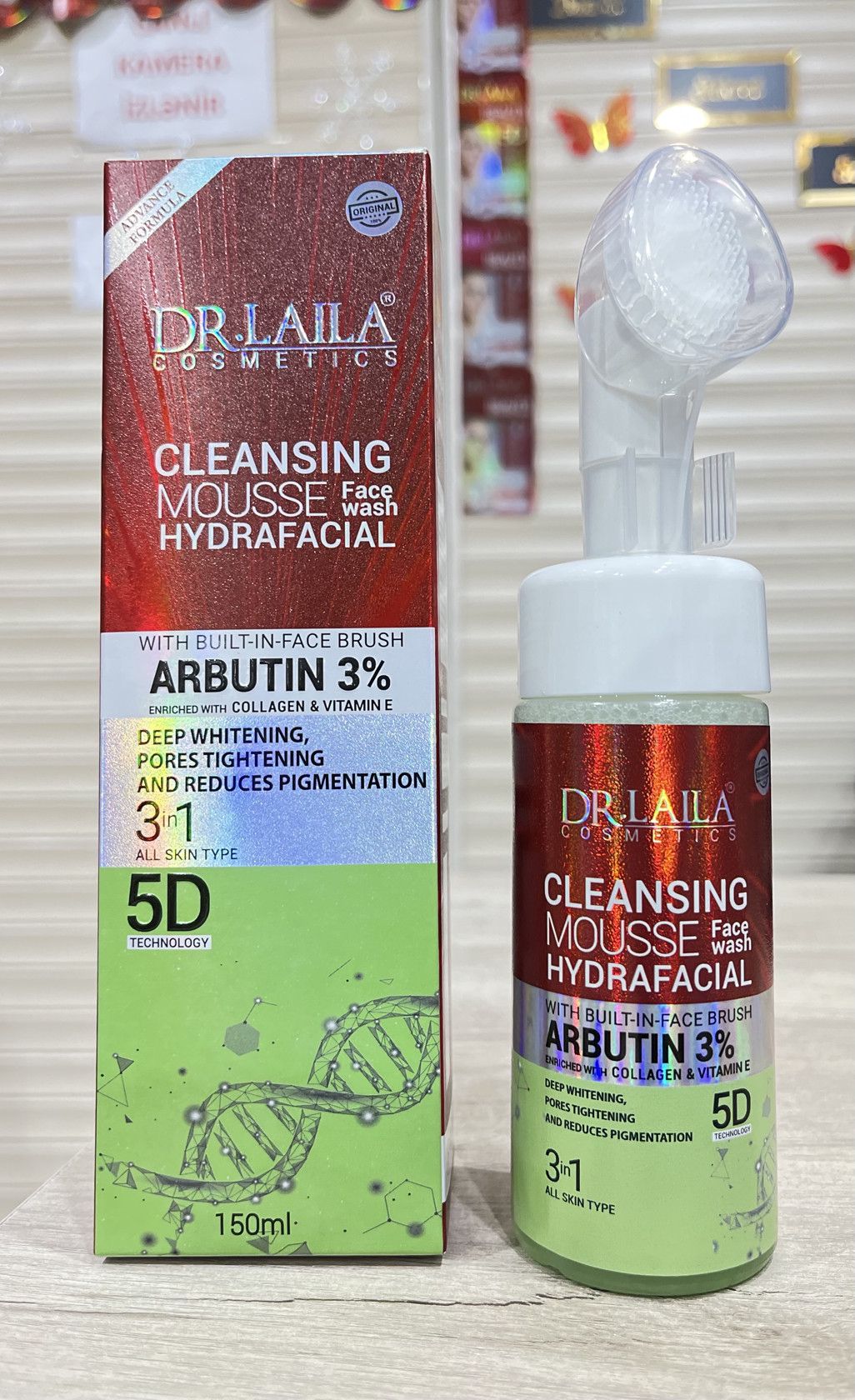Üz yuma köpüyü-muss Dr Laila Arbutin 150 ml — Mallar, Bakı