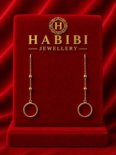 Sırğa qadınlar üçün Habibi Jewellery HJ812, qızıl 585 əyar, 1.2 q — Bakı
