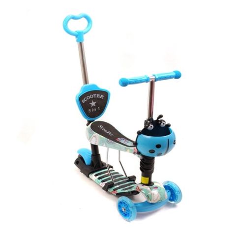 Uşaqlar üçün samokat TurboBug 5-in-1, mavi — Bakı