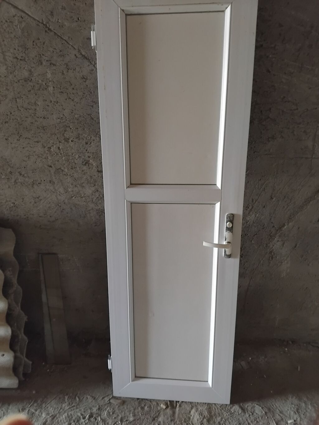 PVC Qapı – ağ rəng, şüşəli dizayn - Material: PVC profil - Rəng: Ağ — Pəncərələr, qapılar, balkonlar, Bakı