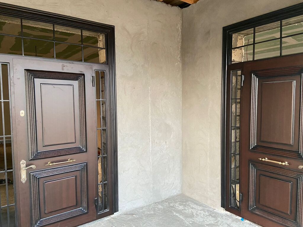 Mənzil üçün Yeni Giriş qapısı 120x220 sm Şəbəkə ilə, Zəmanətli, Pulsuz quraşdırma, Pulsuz çatdırılma, Ödənişli çatdırılma, Rayonlara çatdırılma — Pəncərələr, qapılar, balkonlar, Digah (5)