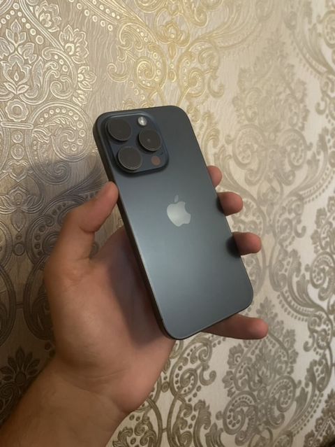 IPhone 15 Pro, 128 GB, Blue Titanium, Face ID — Saray