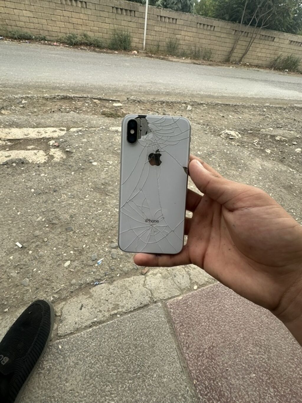 IPhone Xs, 256 GB, Matte Silver, Qırıq — Apple iPhone, Ağcabədi (2)