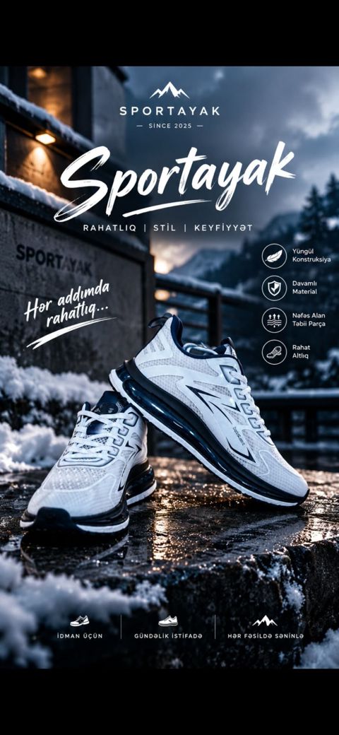 Sportayak idman ayaqqabıları — rahatlıq stil keyfiyyət — Digah