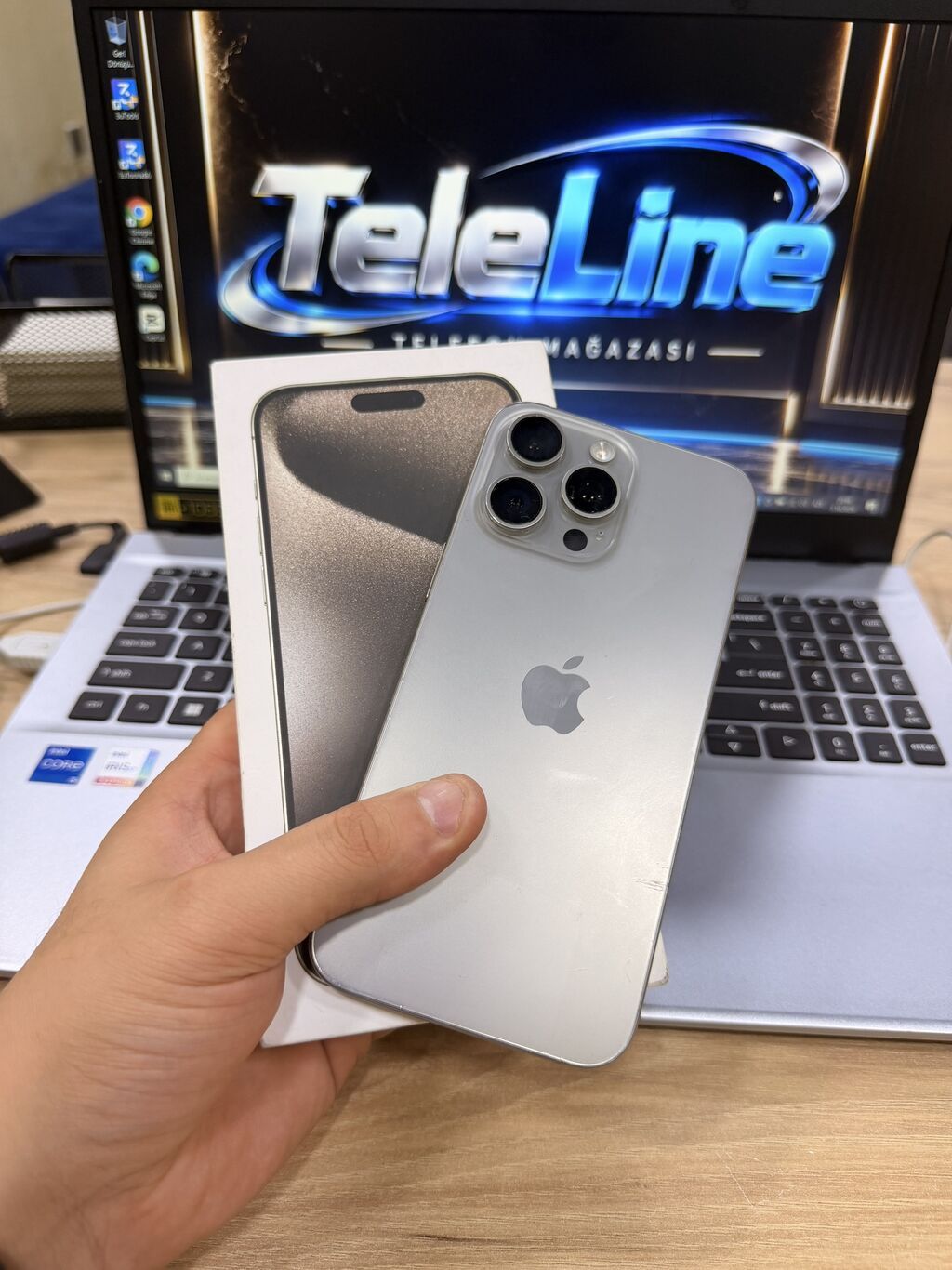 IPhone 15 Pro Max, 256 GB, Natural Titanium, Zəmanət, Kredit, Simsiz şarj — Apple iPhone, Bakı