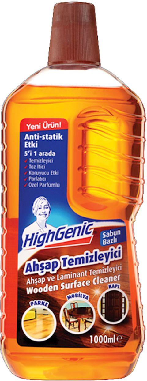 Taxta, laminatlı səthlər və parket döşəmələri üçün təmizləyici vasitə HighGenic 1000 ml — Bakı