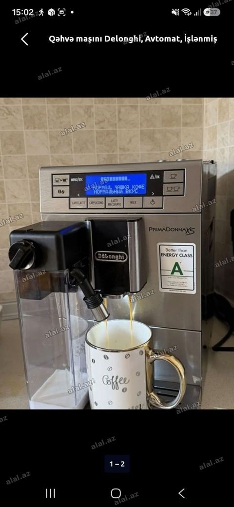 Delonghi Primadonna XS kofe aparati 780 Azn. Tam ishlek. Unvan — Bakı