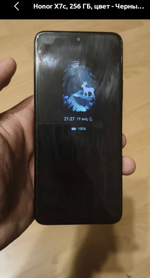 Honor X7c, 256 GB, rəng - Qara, Sensor, Barmaq izi, İki sim kartlı — Bakı