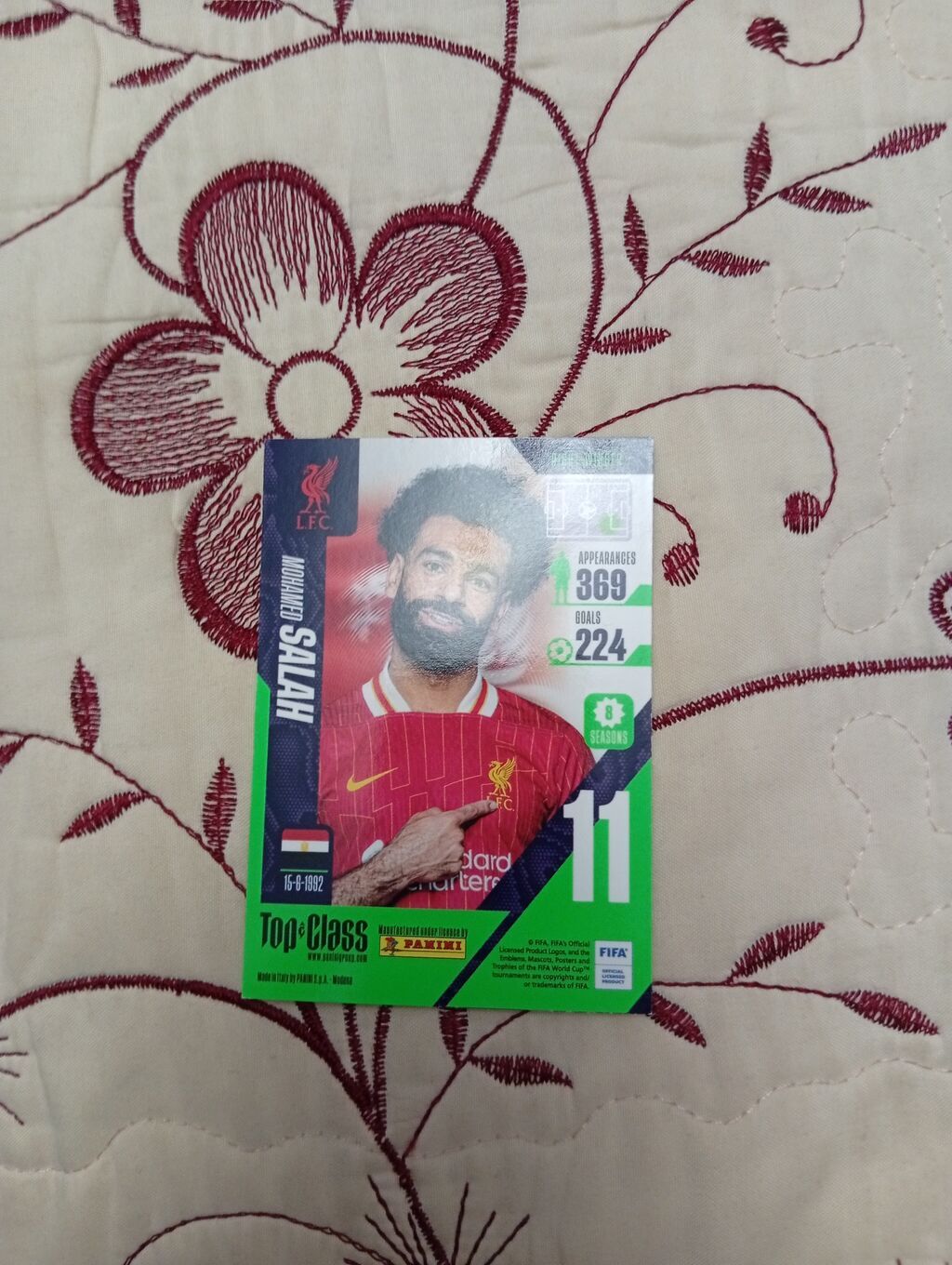 Panini “Top Class” futbol kartı – Mohamed Salah (Liverpool, #11) — Digər, Bakı (2)